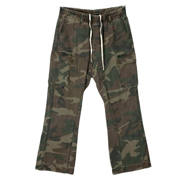 NWOT LIMUSA TEAM BLACK ICON Pant Men XL Cargo Camo Straight Leg Elastic Waist